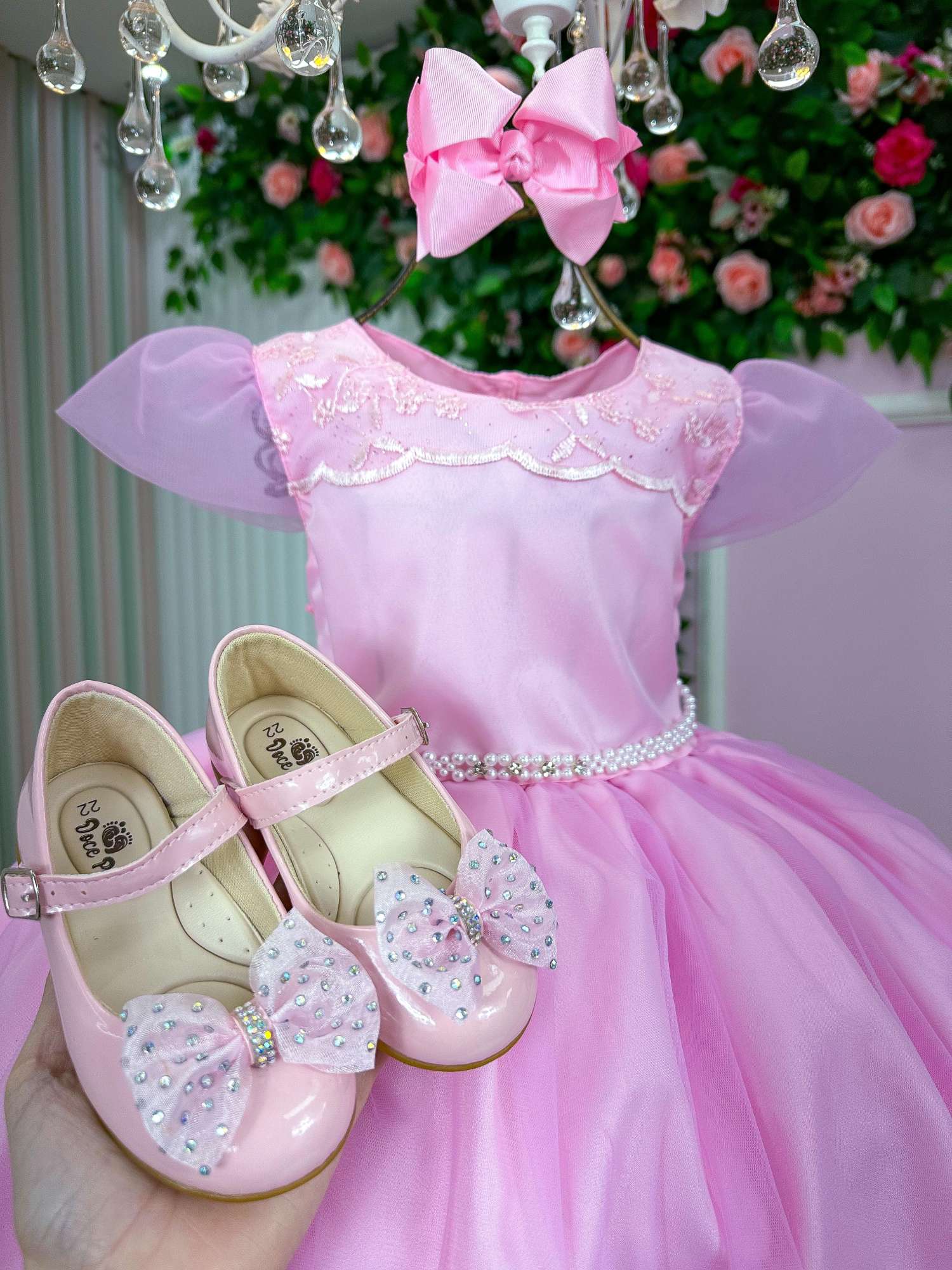 Vestido Marie Rosa Bebe Carina - Leveza e Elegância para Meninas | Bebeloo Kids