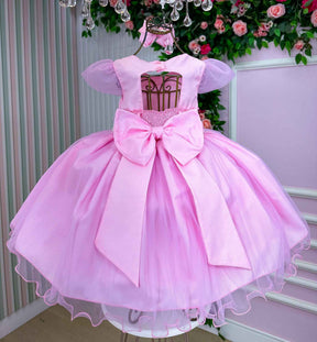 Vestido Marie Rosa Bebe Carina - Leveza e Elegância para Meninas | Bebeloo Kids