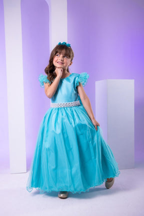 Vestido Marie Longo Amanda Verde Tiffany - Leveza e Elegância para Meninas | Bebeloo Kids