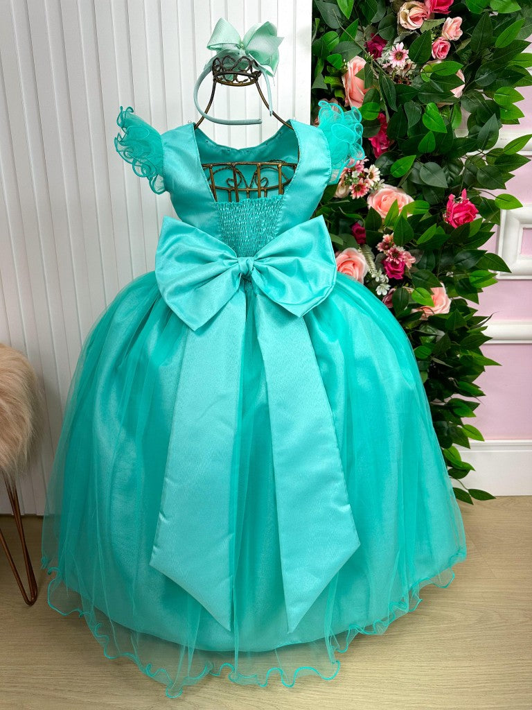 Vestido Marie Longo Amanda Verde Tiffany - Leveza e Elegância para Meninas | Bebeloo Kids