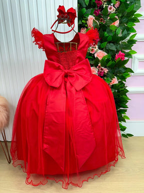 Vestido Marie Longo Amanda Vermelho - Leveza e Elegância para Meninas | Bebeloo Kids