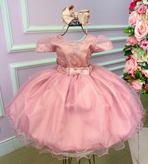 Vestido Marie Rose Laço Bella - Toque Delicado para Completar o Visual | Bebeloo Kids