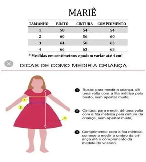 Vestido Marie Rose Laço Bella - Toque Delicado para Completar o Visual | Bebeloo Kids