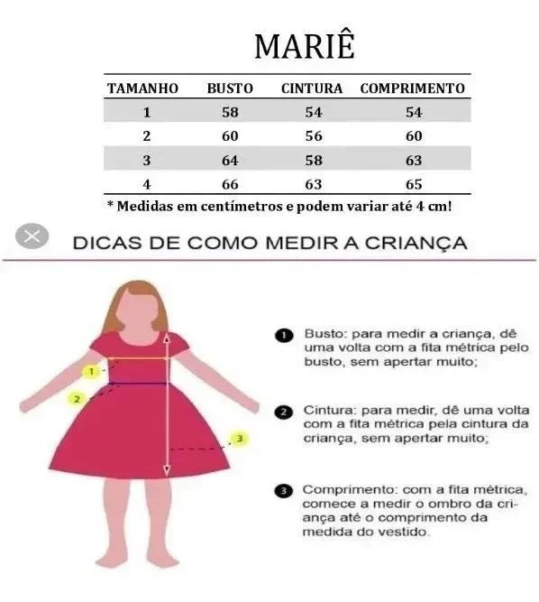 Vestido Marie Rose Laço Bella - Toque Delicado para Completar o Visual | Bebeloo Kids