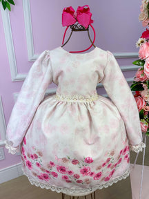 Vestido Miss Sweet Jardim Encantado Inverno Off - Leveza e Elegância para Meninas | Bebeloo Kids