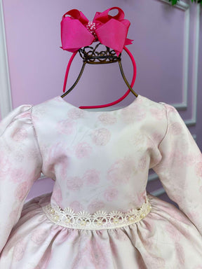 Vestido Miss Sweet Jardim Encantado Inverno Off - Leveza e Elegância para Meninas | Bebeloo Kids