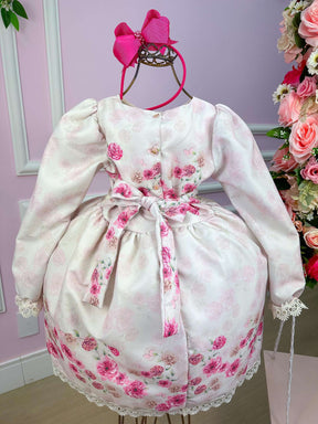 Vestido Miss Sweet Jardim Encantado Inverno Off - Leveza e Elegância para Meninas | Bebeloo Kids