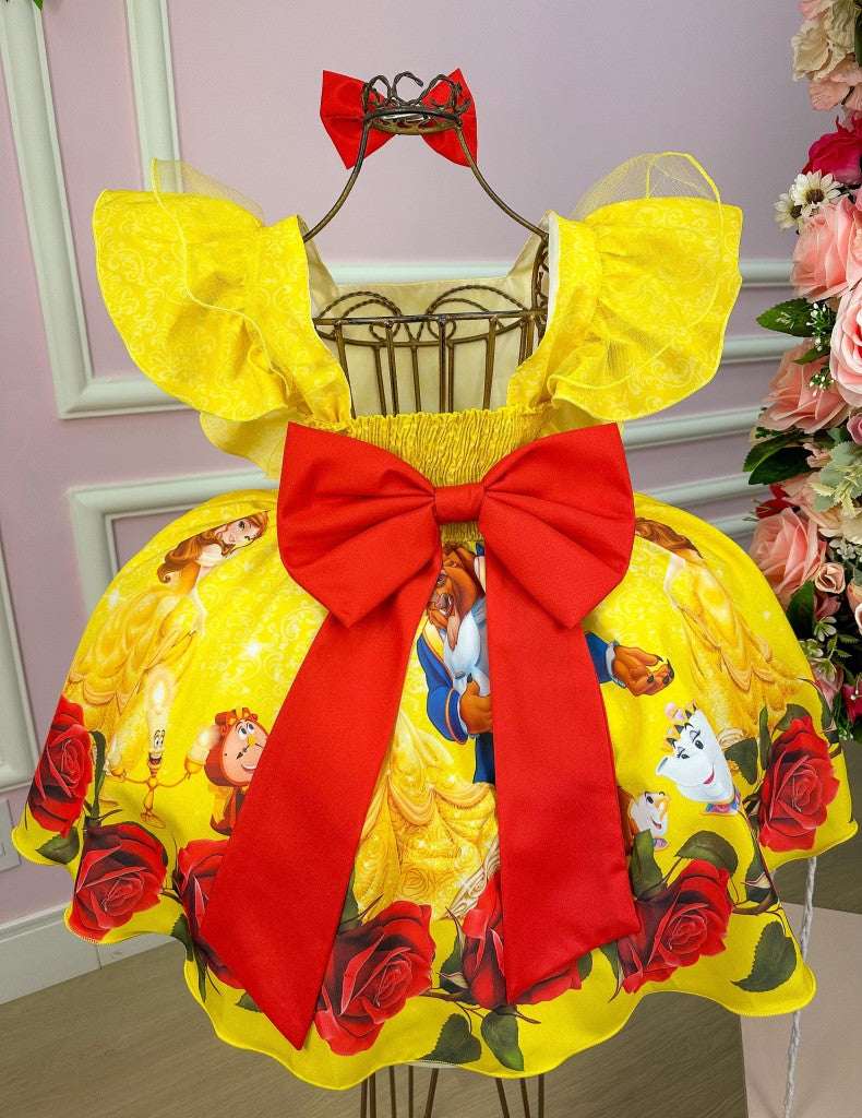 Vestido Temáticos Kids A Bela e a Fera