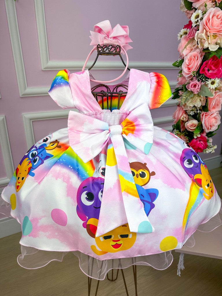 Vestido Temáticos da Gigi Bolofofos - Bolo Fofos Rosa - Leveza e Elegância para Meninas | Bebeloo Kids