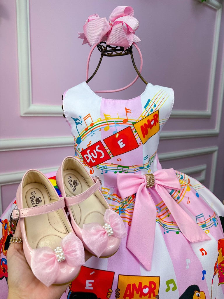 Vestido Tematicos Luxo 3 Palavrinhas - Leveza e Elegância para Meninas | Bebeloo Kids
