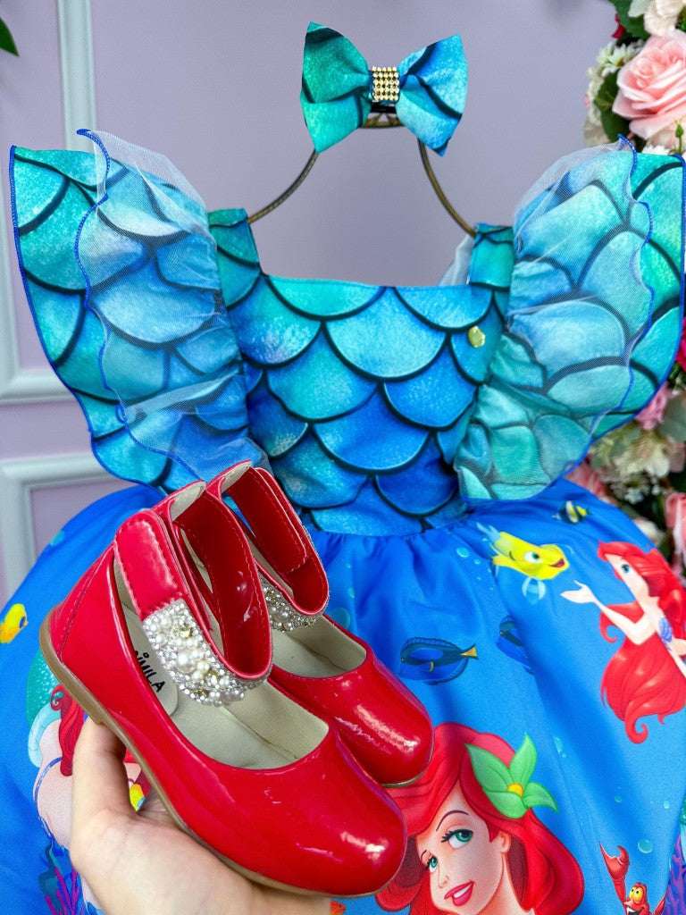 Vestido Temáticos Kids Ariel - A Pequena Sereia