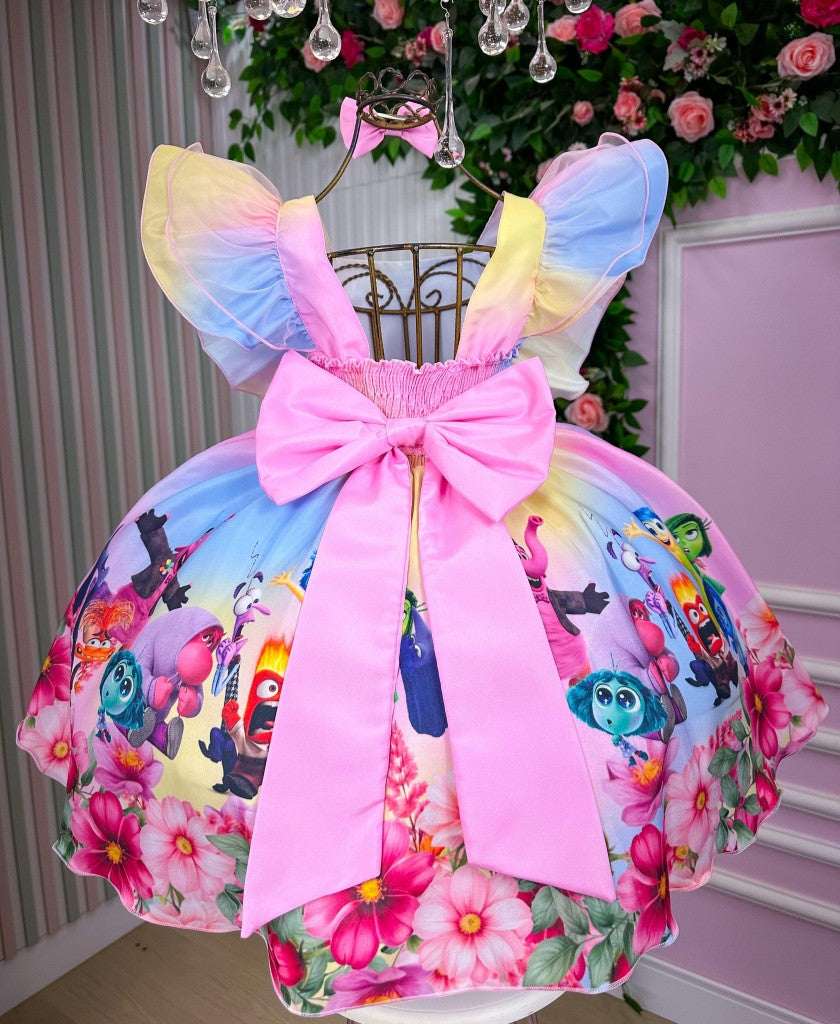 Vestido Tematicos Kids Divertidamente Colorido