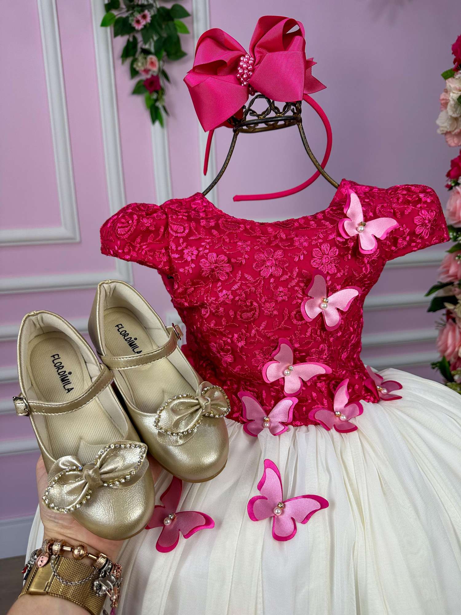 Vestido Vila Lele Juvenil Jade Peito Pink - Leveza e Elegância para Meninas | Bebeloo Kids