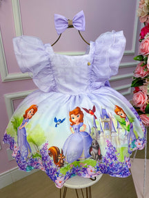Vestido Temáticos Kids Princesa Sofia - Leveza e Elegância para Meninas | Bebeloo Kids