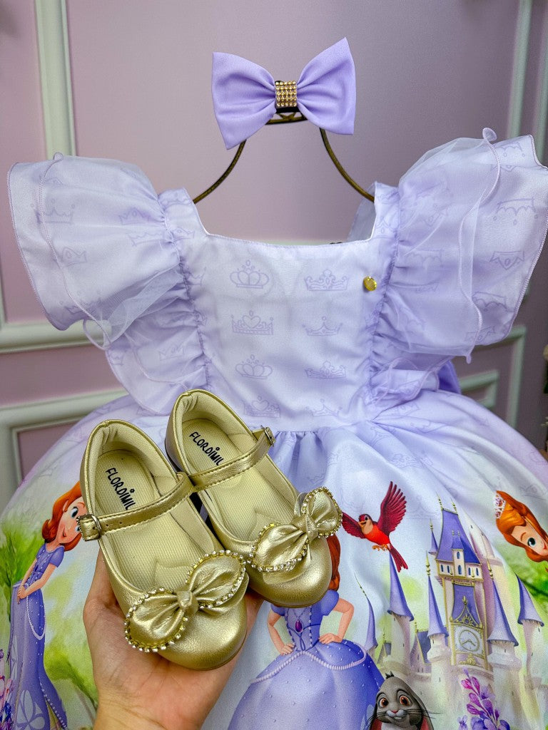 Vestido Temáticos Kids Princesa Sofia - Leveza e Elegância para Meninas | Bebeloo Kids