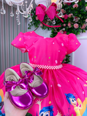 Vestido Tematicos Ysa Kids Divertidamente Pink - Leveza e Elegância para Meninas | Bebeloo Kids