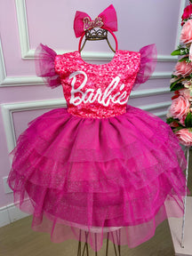 Vestido Ysa Kids Barbie Luxinho Pink - Leveza e Elegância para Meninas | Bebeloo Kids