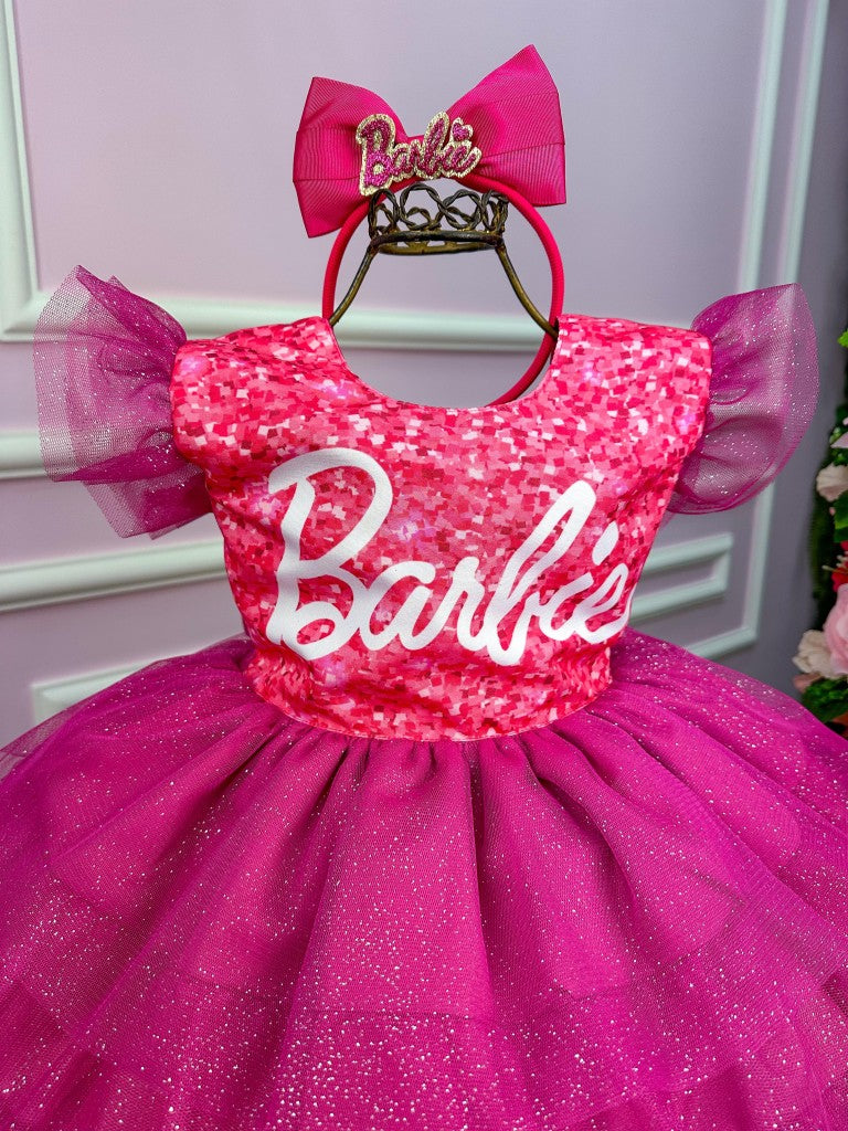 Vestido Ysa Kids Barbie Luxinho Pink - Leveza e Elegância para Meninas | Bebeloo Kids