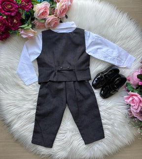 Conjunto Miss Cherry Colete Alfaiataria Preto - Estilo Delicado para o Dia a Dia | Bebeloo Kids