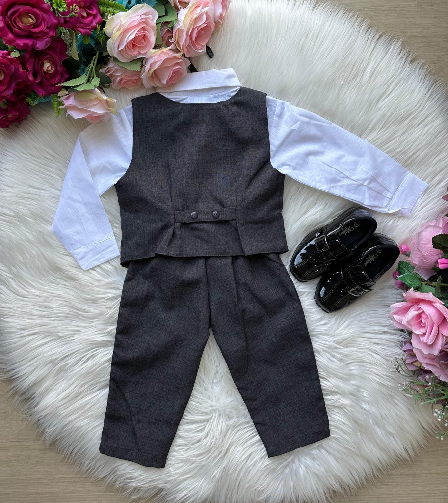 Conjunto Miss Cherry Colete Alfaiataria Preto - Estilo Delicado para o Dia a Dia | Bebeloo Kids