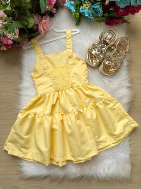 Vestido Blogueirinha Cecilia Amarelo - Leveza e Elegância para Meninas | Bebeloo Kids