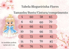 Vestido Blogueirinha Cecilia Azul Bebe