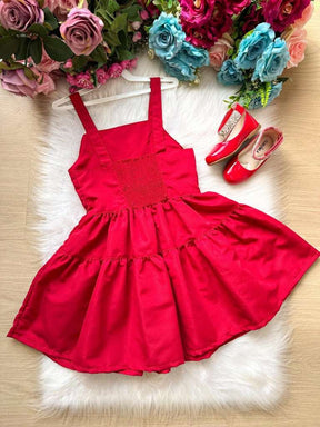 Vestido Blogueirinha Cecilia Vermelho
