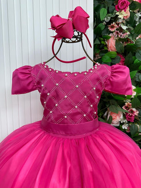 Vestido Enjoy Longo Gabriela Pink - Leveza e Elegância para Meninas | Bebeloo Kids