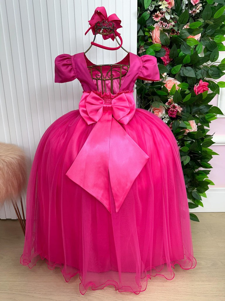 Vestido Enjoy Longo Gabriela Pink - Leveza e Elegância para Meninas | Bebeloo Kids