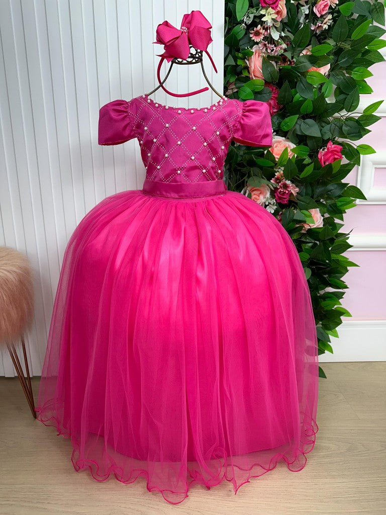 Vestido Enjoy Longo Gabriela Pink - Leveza e Elegância para Meninas | Bebeloo Kids