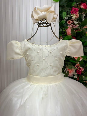 Vestido Enjoy Longo Gabriela Off - Leveza e Elegância para Meninas | Bebeloo Kids