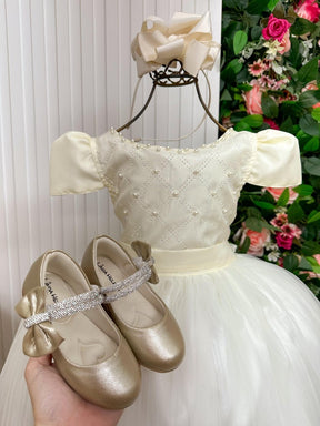 Vestido Enjoy Longo Gabriela Off - Leveza e Elegância para Meninas | Bebeloo Kids