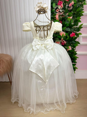 Vestido Enjoy Longo Gabriela Off - Leveza e Elegância para Meninas | Bebeloo Kids