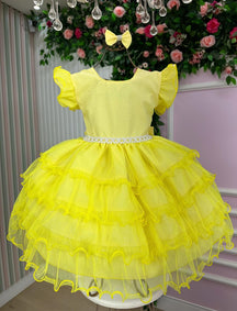 Vestido Ysa Kids Belinda Amarelo - Leveza e Elegância para Meninas | Bebeloo Kids