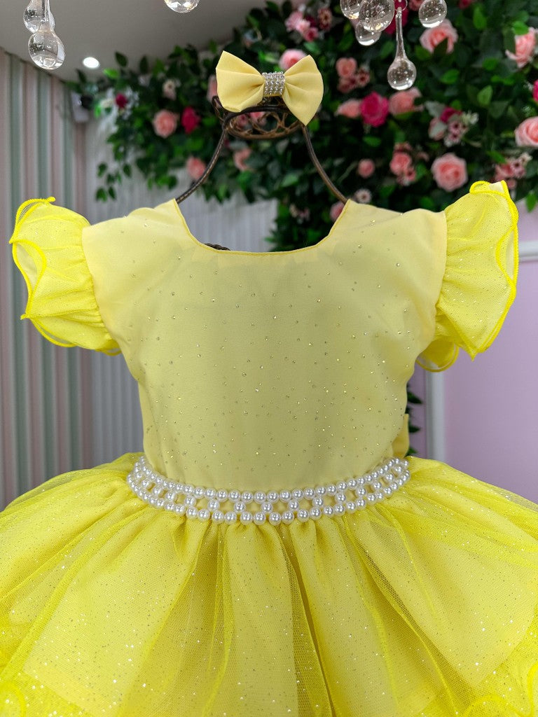Vestido Ysa Kids Belinda Amarelo - Leveza e Elegância para Meninas | Bebeloo Kids