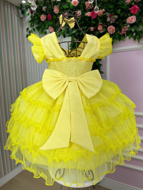 Vestido Ysa Kids Belinda Amarelo - Leveza e Elegância para Meninas | Bebeloo Kids