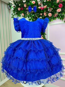 Vestido Ysa Kids Belinda Azul Royal - Leveza e Elegância para Meninas | Bebeloo Kids