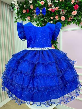 Vestido Ysa Kids Belinda Azul Royal - Leveza e Elegância para Meninas | Bebeloo Kids