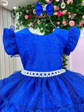 Vestido Ysa Kids Belinda Azul Royal - Leveza e Elegância para Meninas | Bebeloo Kids