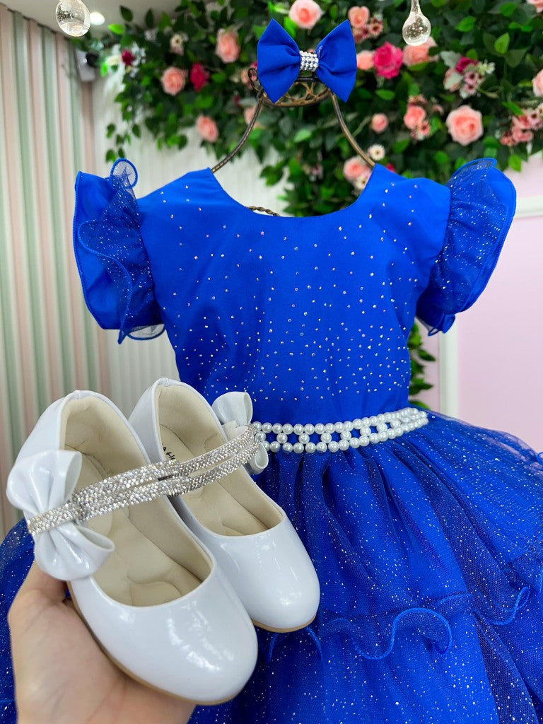 Vestido Ysa Kids Belinda Azul Royal - Leveza e Elegância para Meninas | Bebeloo Kids