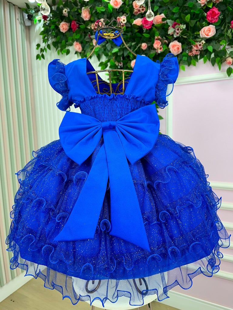 Vestido Ysa Kids Belinda Azul Royal - Leveza e Elegância para Meninas | Bebeloo Kids