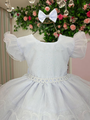 Vestido Ysa Kids Belinda Branco - Leveza e Elegância para Meninas | Bebeloo Kids