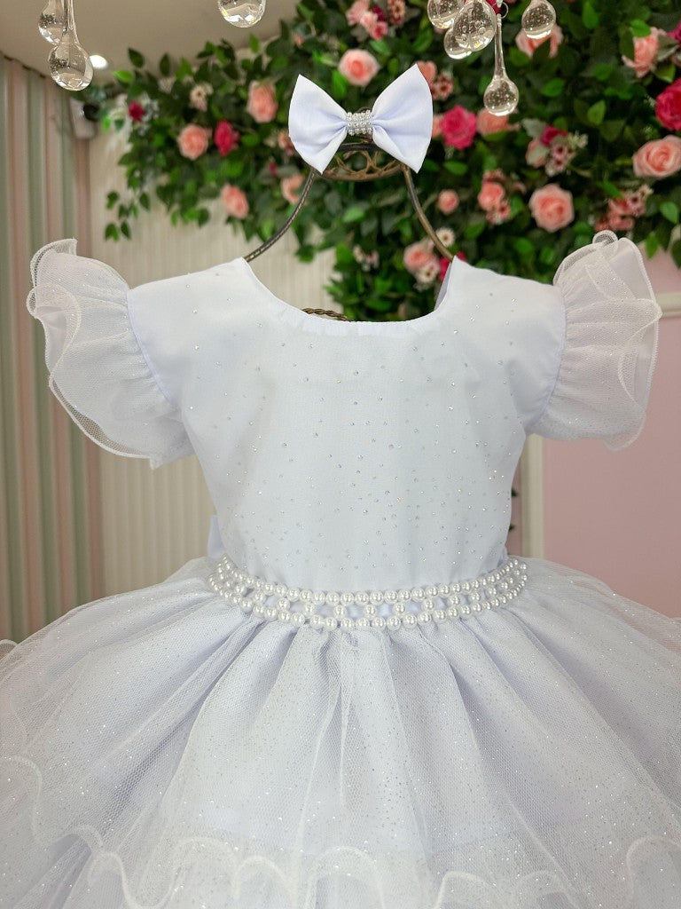 Vestido Ysa Kids Belinda Branco - Leveza e Elegância para Meninas | Bebeloo Kids