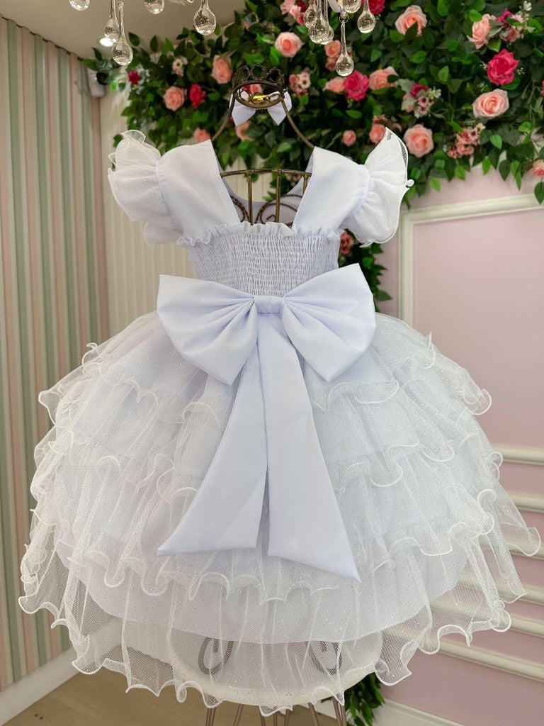 Vestido Ysa Kids Belinda Branco - Leveza e Elegância para Meninas | Bebeloo Kids
