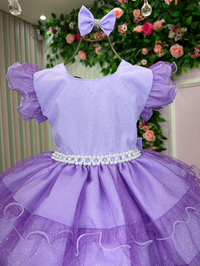 Vestido Ysa Kids Belinda Lilás - Leveza e Elegância para Meninas | Bebeloo Kids