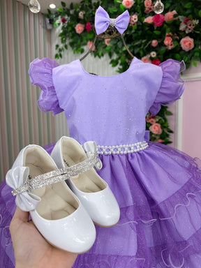 Vestido Ysa Kids Belinda Lilás - Leveza e Elegância para Meninas | Bebeloo Kids