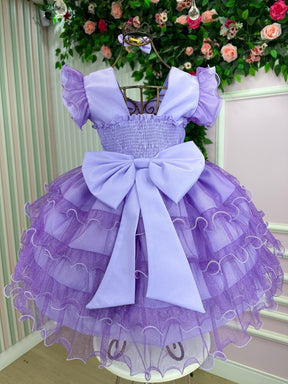 Vestido Ysa Kids Belinda Lilás - Leveza e Elegância para Meninas | Bebeloo Kids