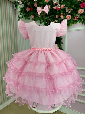 Vestido Ysa Kids Belinda Rosa Bebe - Leveza e Elegância para Meninas | Bebeloo Kids
