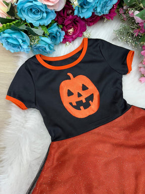 Fantasia Halloween Menina Bruxinha Abóbora Laranja - Qualidade e Cuidado para os Pequenos | Bebeloo Kids