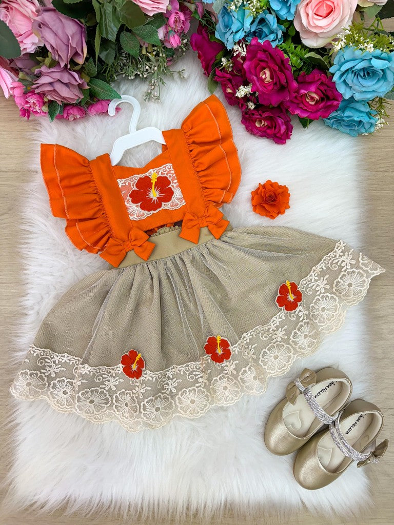 Romper/Vestido Princesa Moana Princesa Praiana - Leveza e Elegância para Meninas | Bebeloo Kids